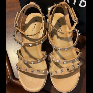Studded Platform Gladiator Sandal